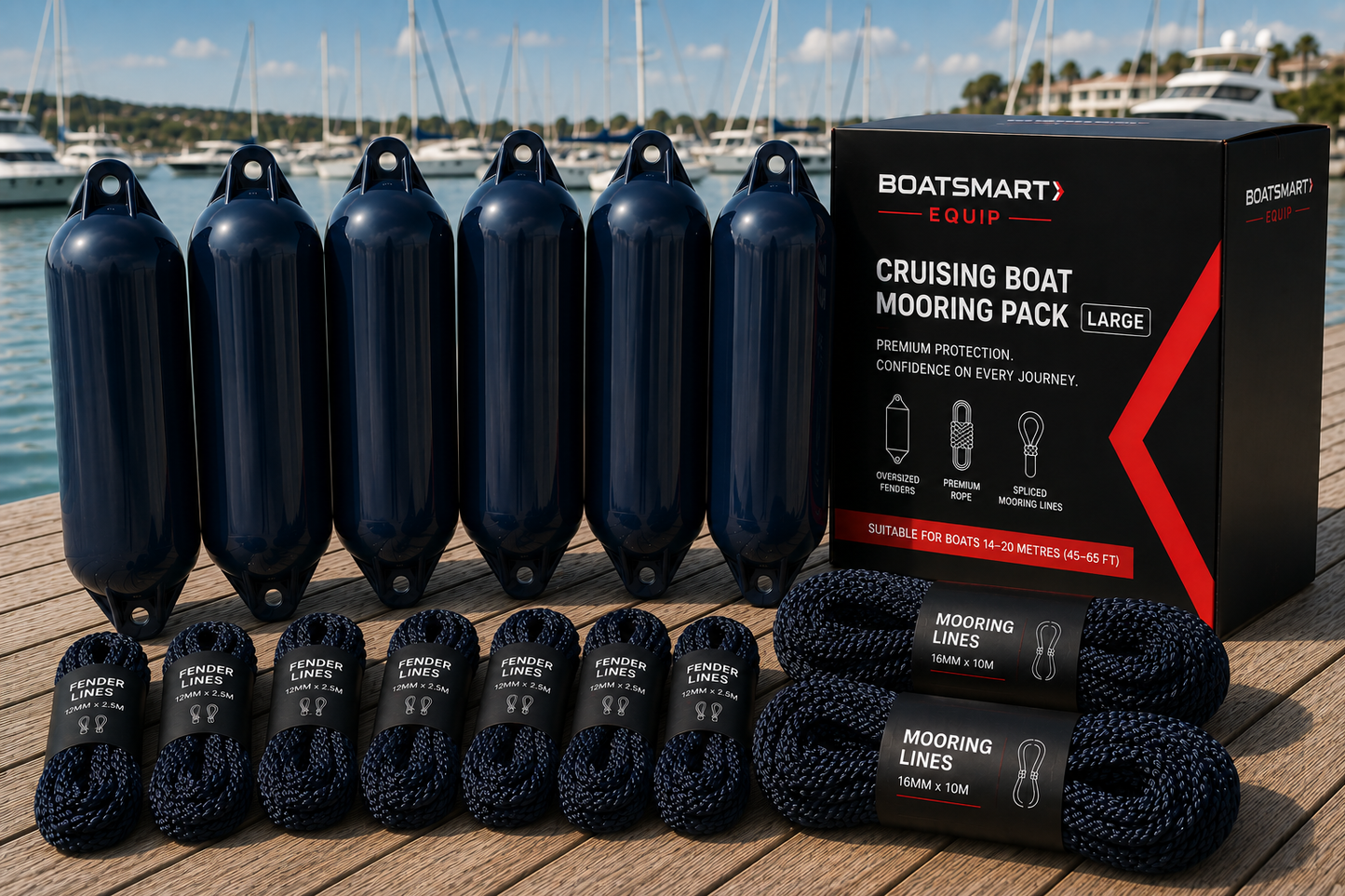 Cruising Boat Mooring Pack – Large