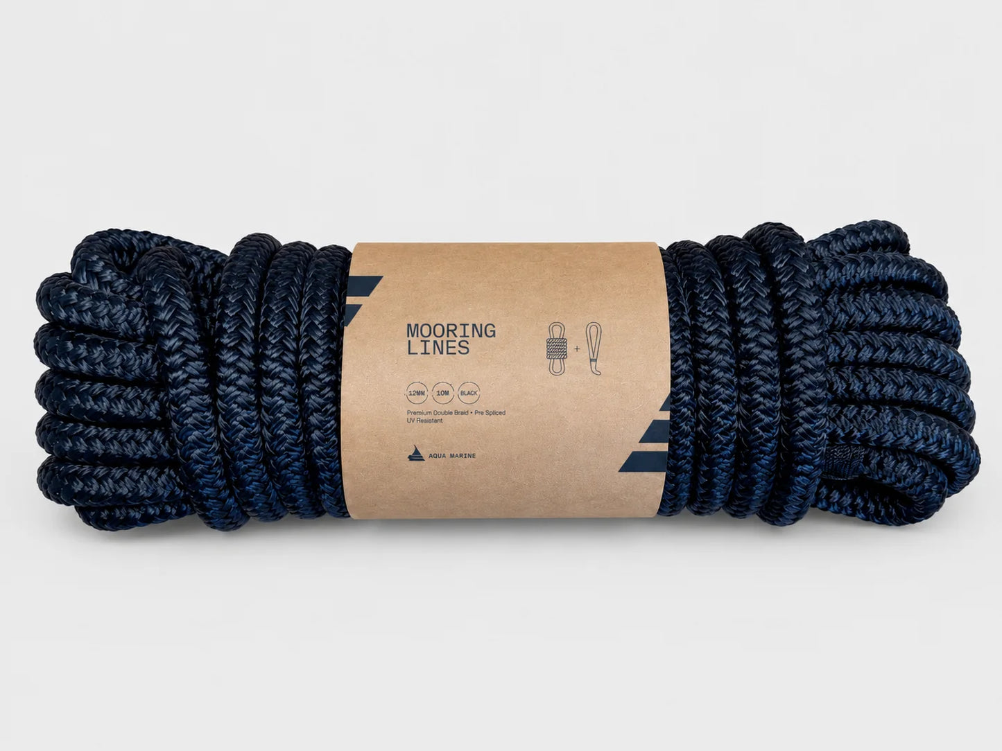 Aqua Marine 12mm x 10m Mooring Line with Splice
